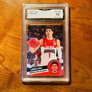 2020 Aceo Custom Lamelo Ball Hot Prospects Rookie Card GMA Graded 10 Mint